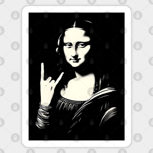 Mona Lisa's Metal Hand Sticker by MetalByte